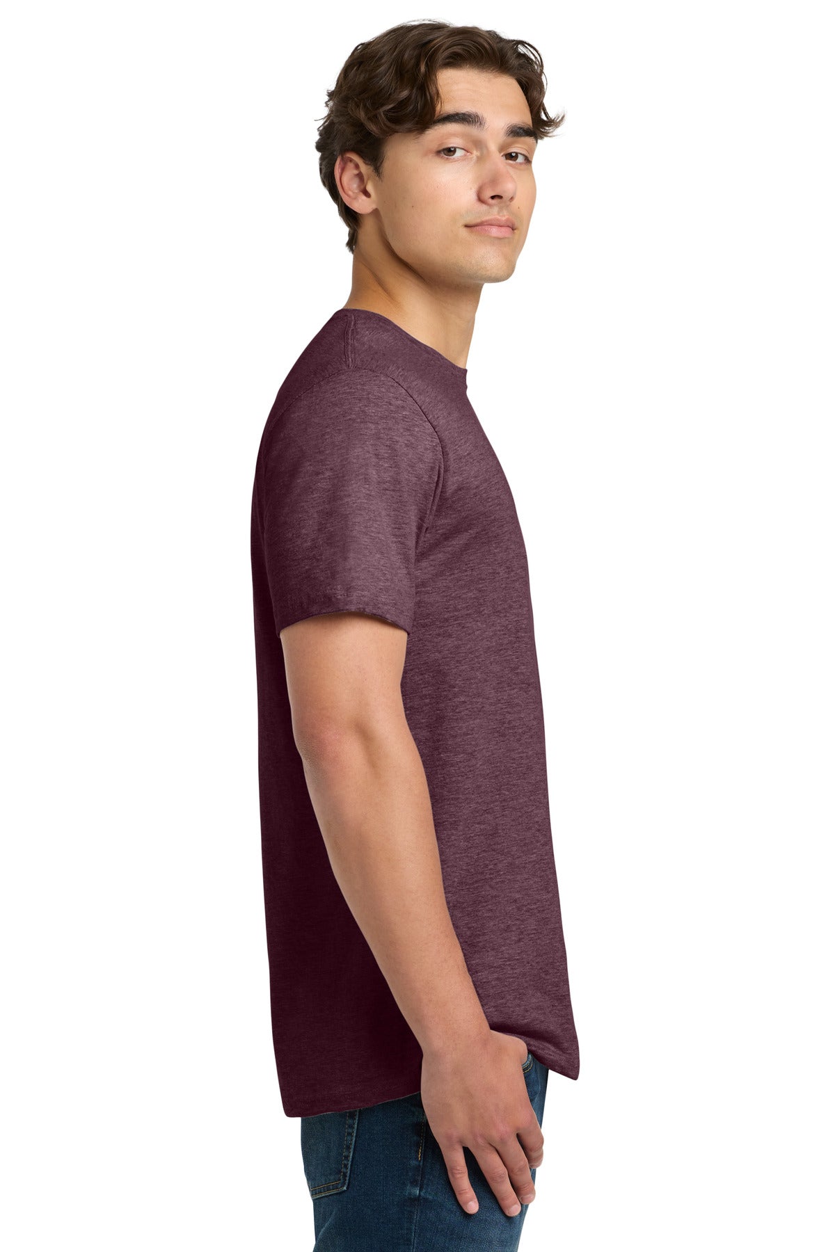 HthrMaroon Gildan Softstyle T-Shirt. 64000