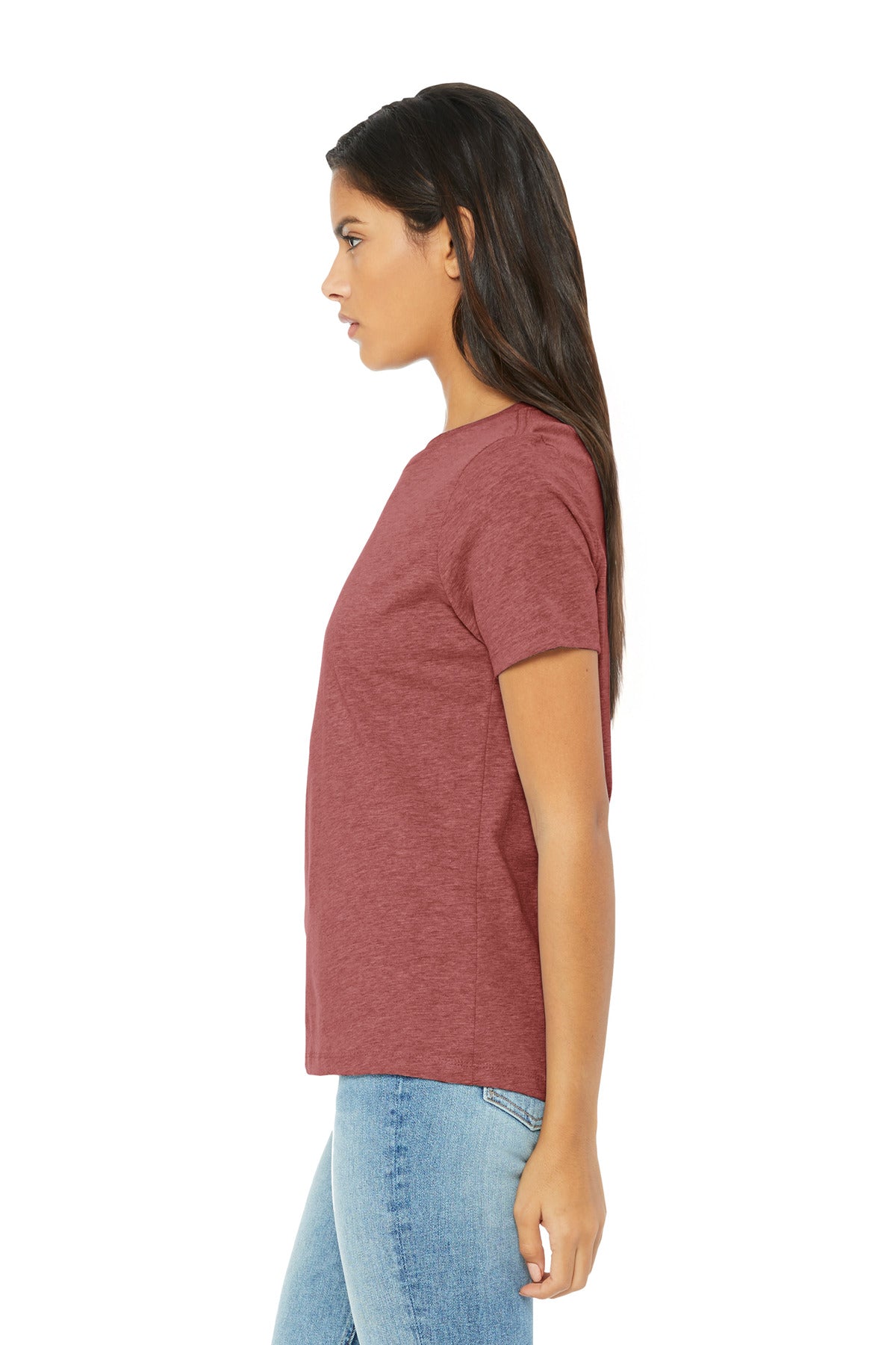HthrMauve BELLA+CANVAS Women's Relaxed CVC Tee BC6400CVC