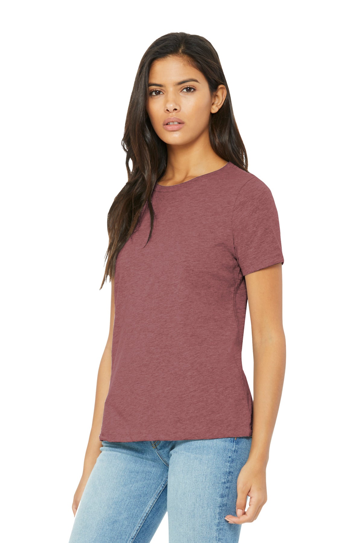 HthrMauve BELLA+CANVAS Women's Relaxed CVC Tee BC6400CVC