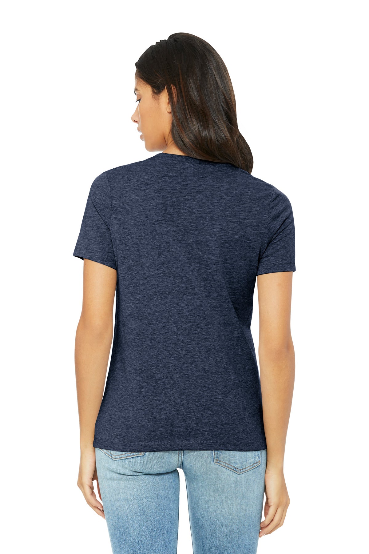 HthrNavy BELLA+CANVAS Women's Relaxed CVC Tee BC6400CVC