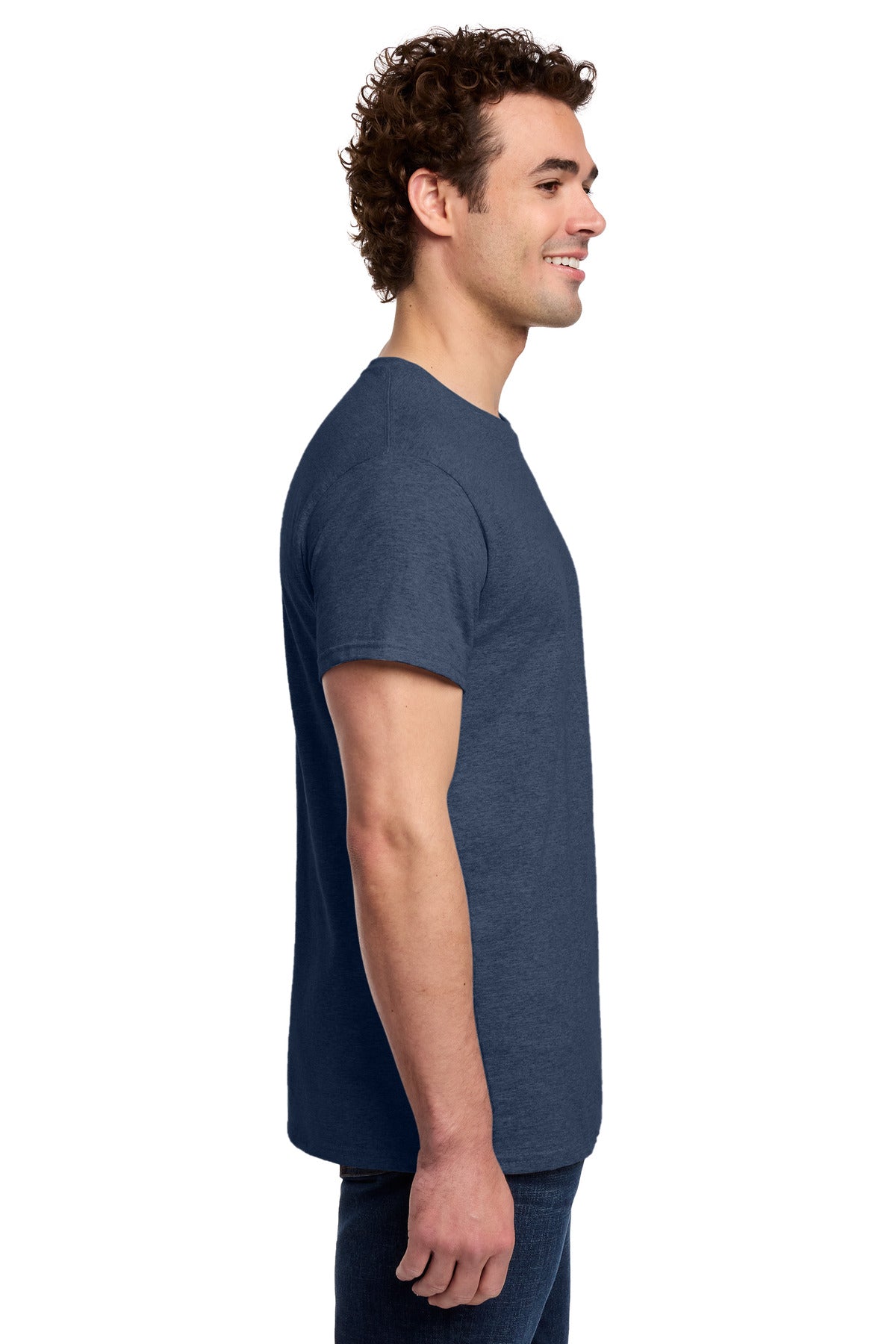 HthrNavy Gildan Light Cotton Tee 3000
