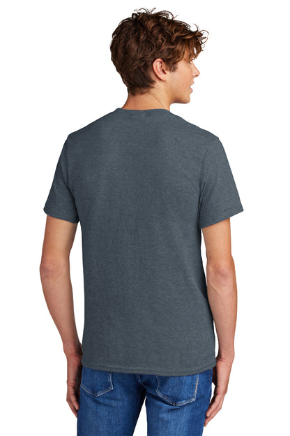 HthrNavy Port & Co Core Blend Tee. PC55