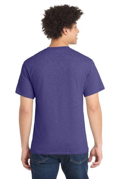 HthrPurple Port & Co Core Blend Tee. PC55