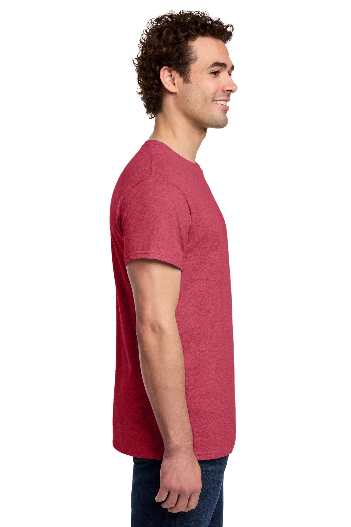HthrRed Gildan Light Cotton Tee 3000