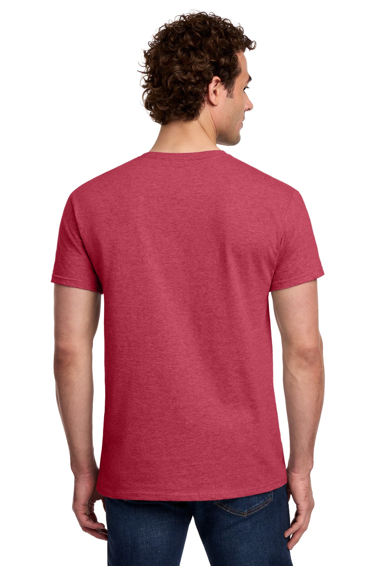 HthrRed Gildan Light Cotton Tee 3000