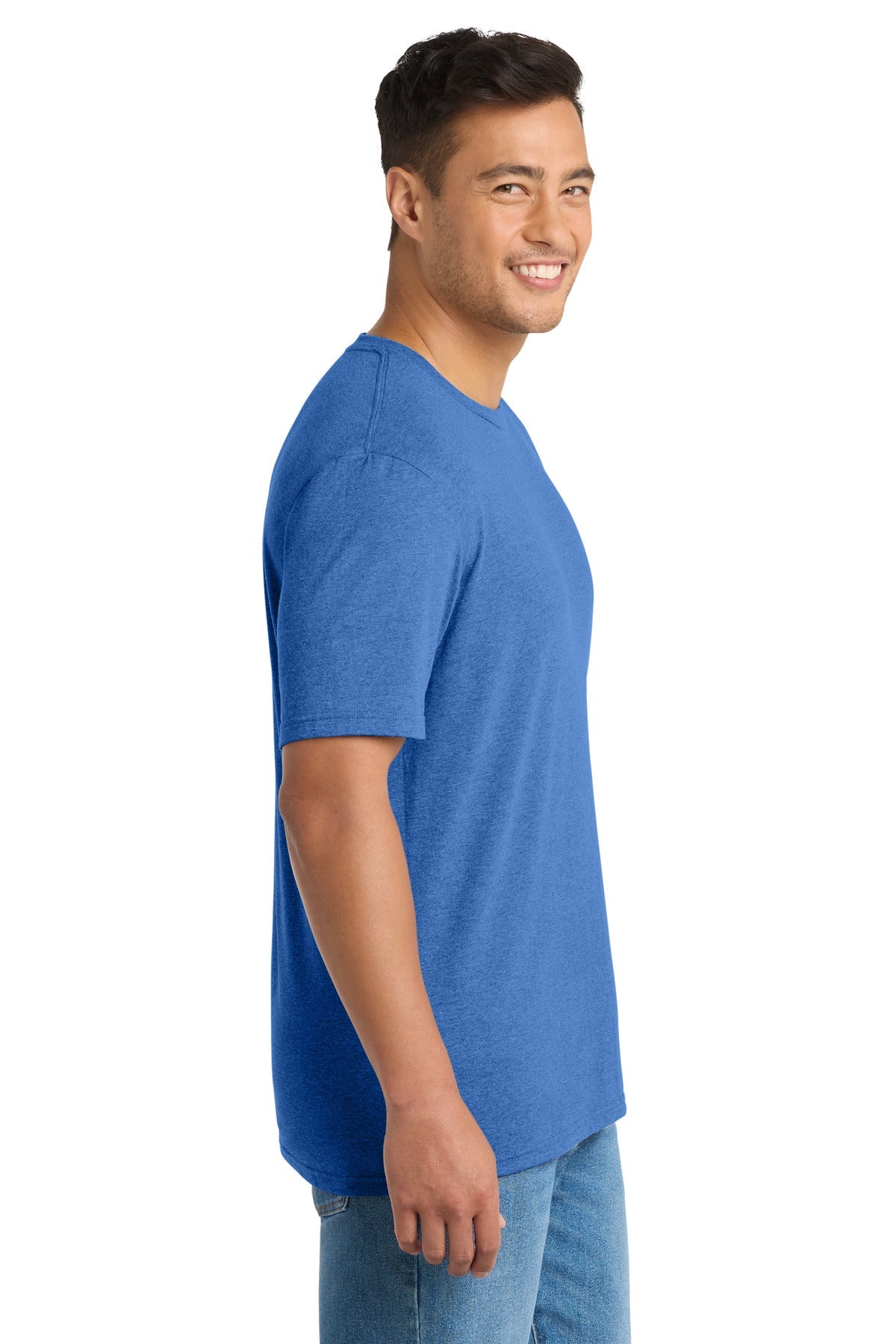 HthrRoyal Port & Co Tri-Blend Tee. PC330
