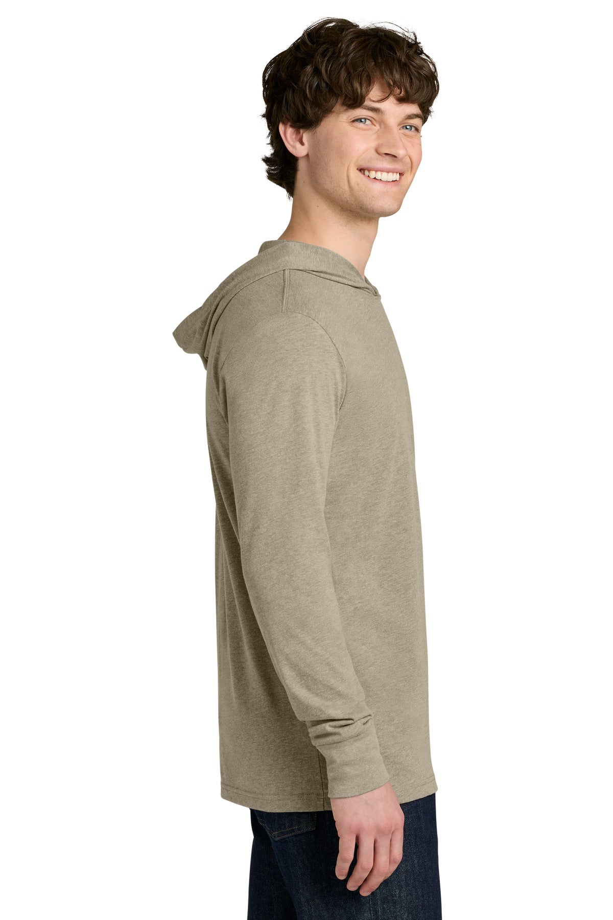 HthrTan Next Level Apparel CVC Long Sleeve Hoodie NL6221