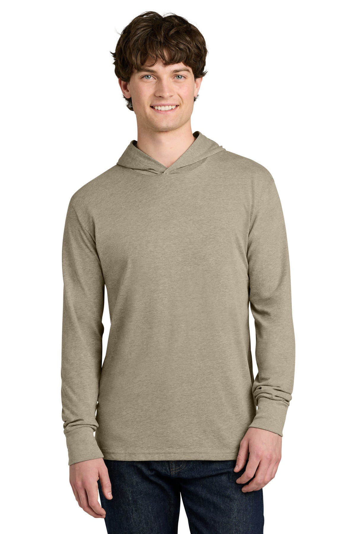 HthrTan Next Level Apparel CVC Long Sleeve Hoodie NL6221
