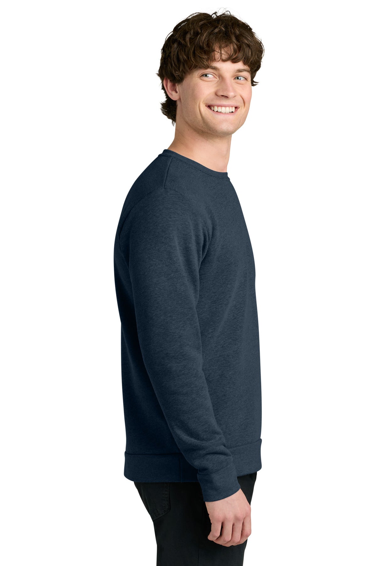 HtMdntNavy Next Level Apparel Adult Malibu Crewneck Sweatshirt NL9002