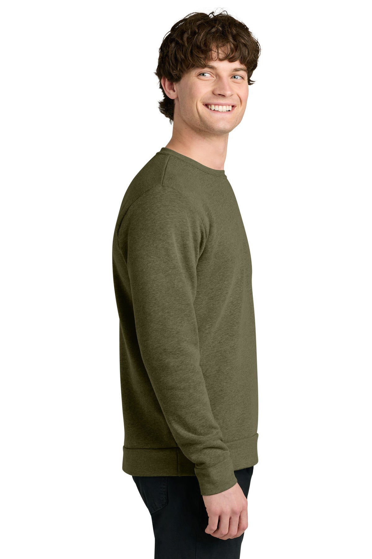 HtMltGrn Next Level Apparel Adult Malibu Crewneck Sweatshirt NL9002