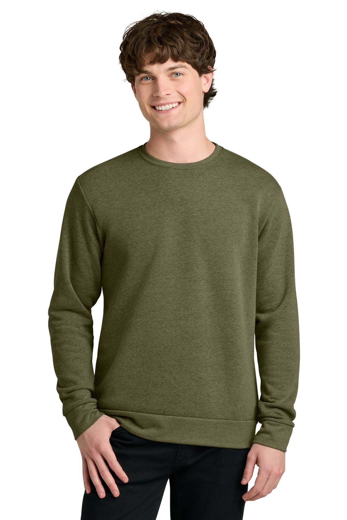HtMltGrn Next Level Apparel Adult Malibu Crewneck Sweatshirt NL9002
