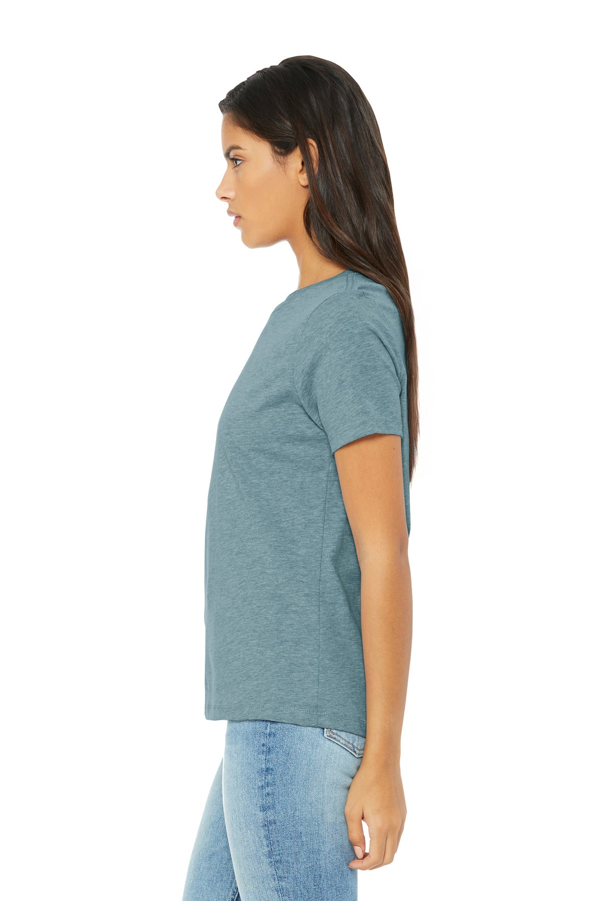 HtrBluLagn BELLA+CANVAS Women's Relaxed CVC Tee BC6400CVC
