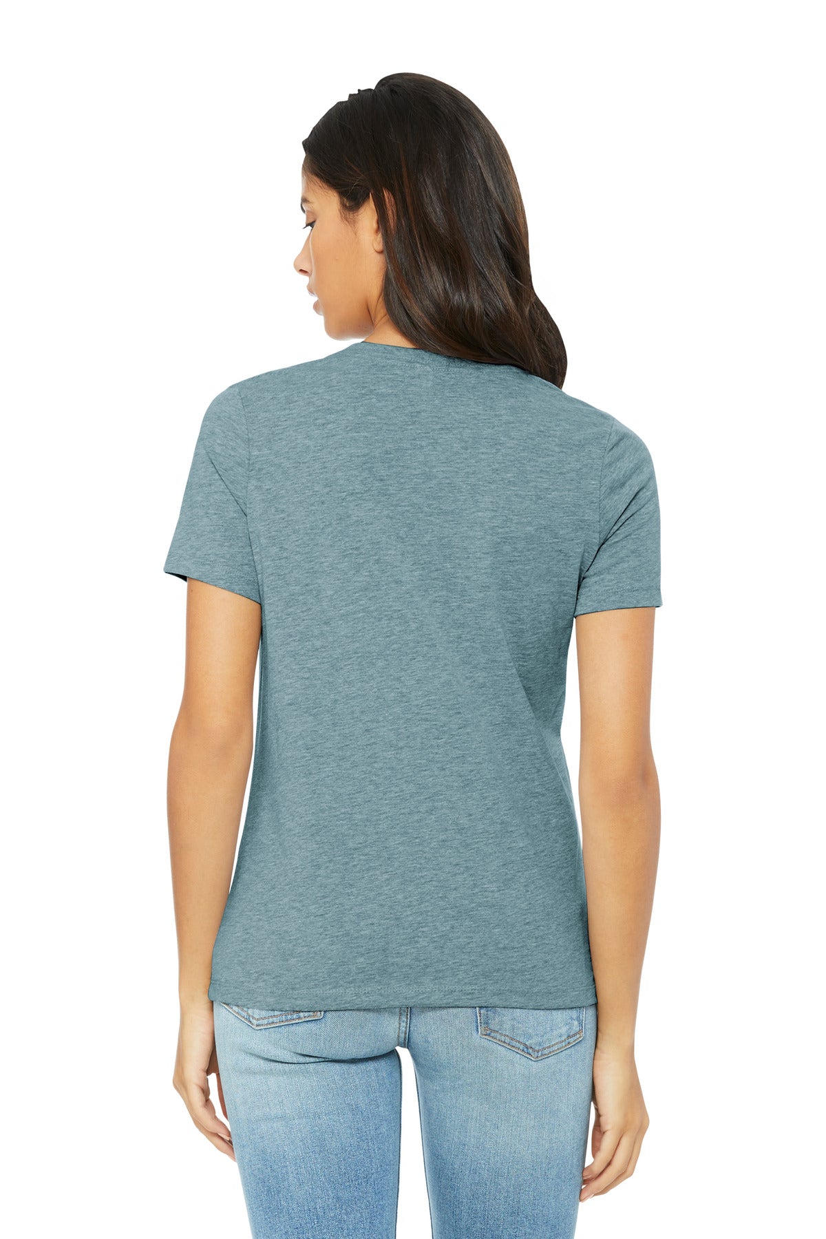 HtrBluLagn BELLA+CANVAS Women's Relaxed CVC Tee BC6400CVC