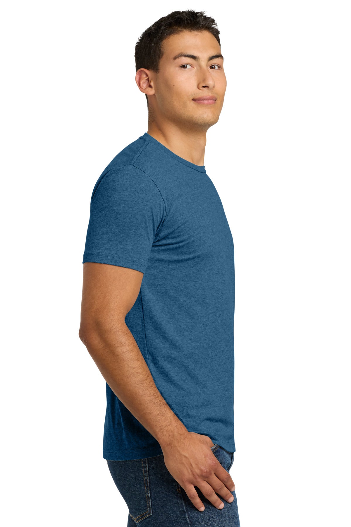 HtrCoolBlu Next Level Apparel Adult CVC Tee. NL6210