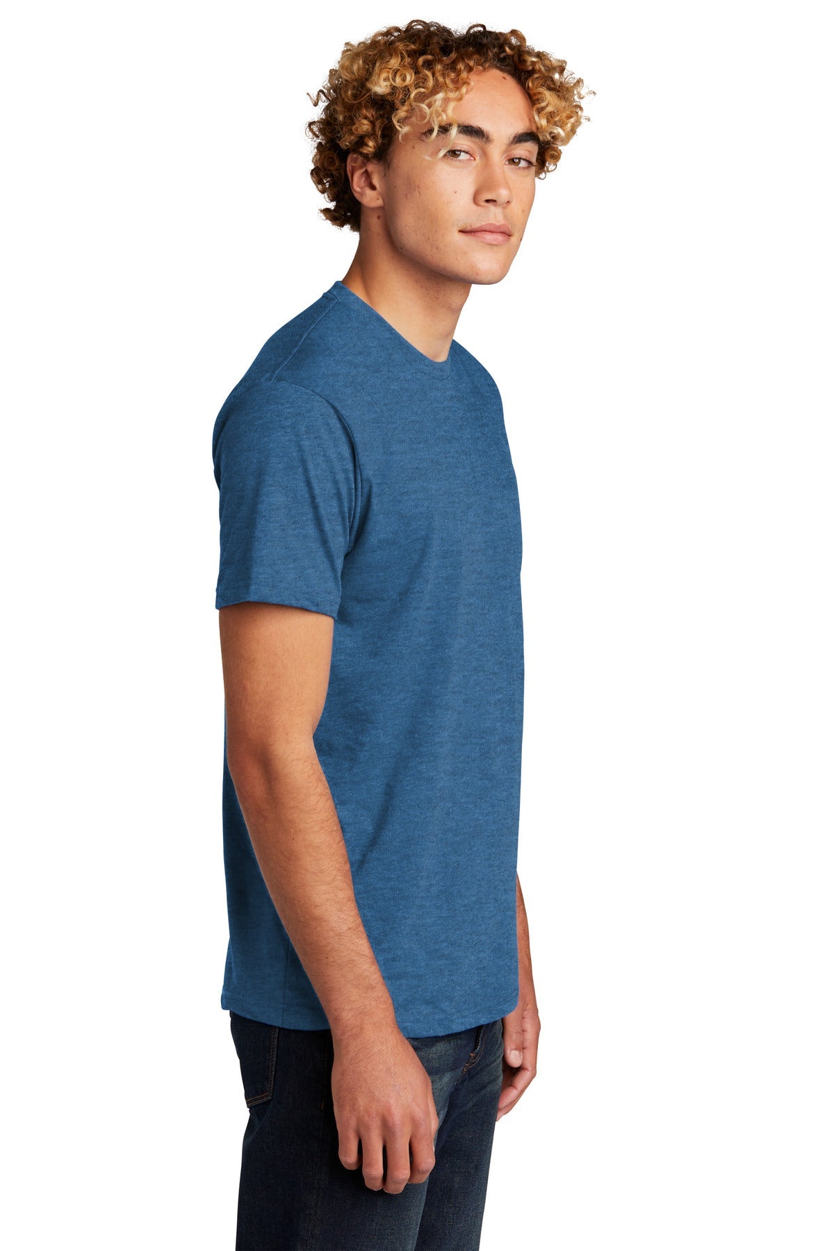 HtrCoolBlu Next Level Apparel Adult CVC Tee. NL6210