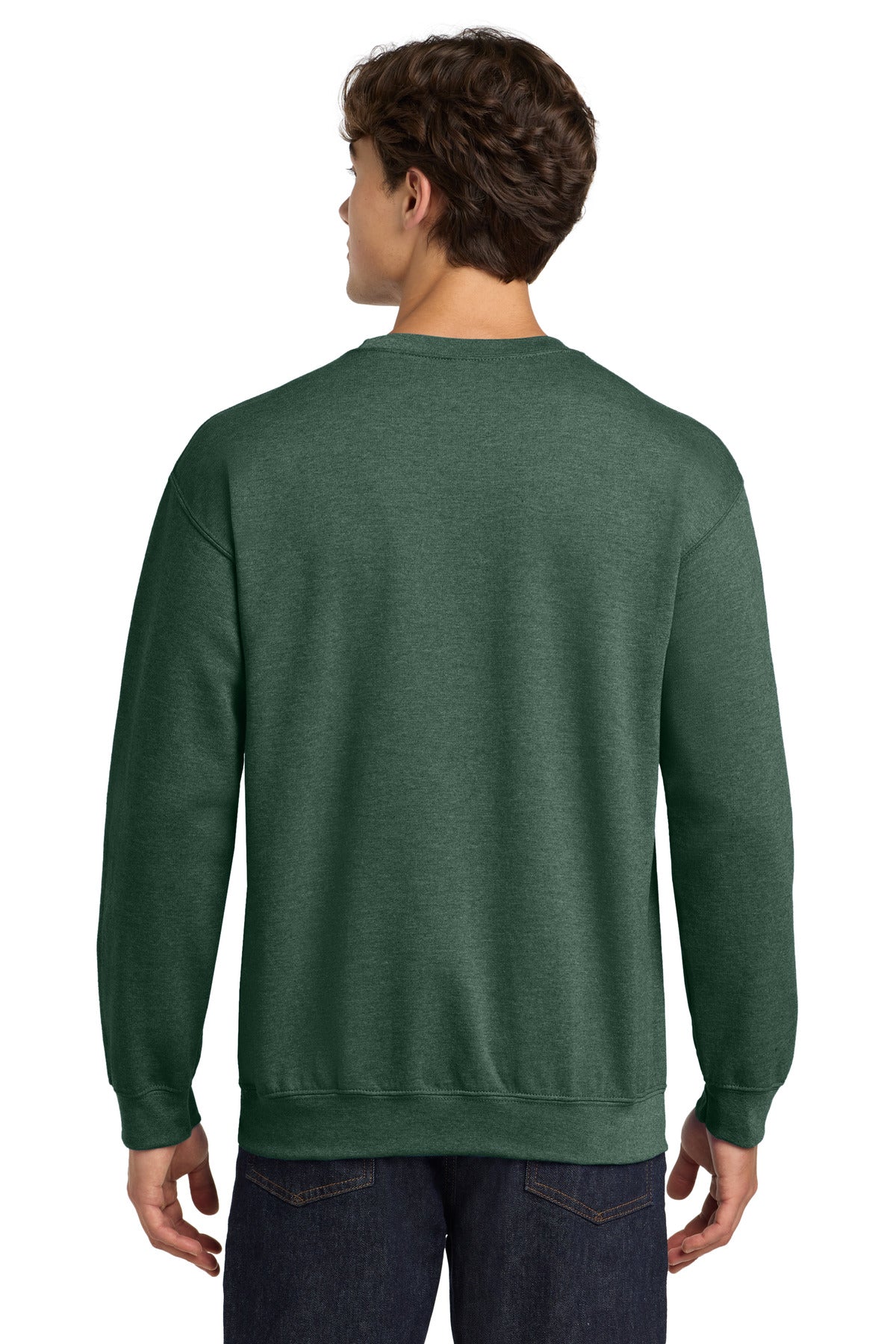 HtrDkGreen Gildan Heavy Blend Crewneck Sweatshirt. 18000