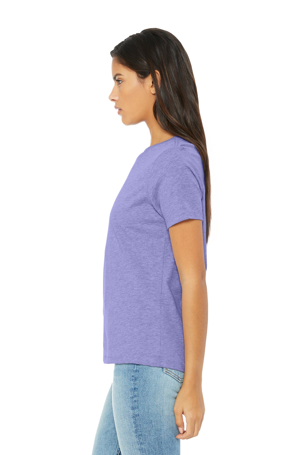 HtrDkLvndr BELLA+CANVAS Women's Relaxed CVC Tee BC6400CVC