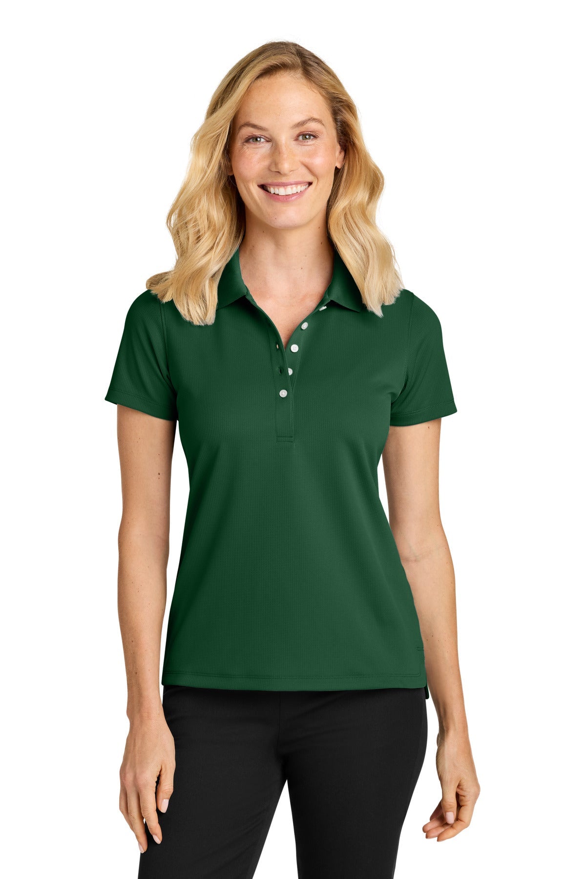 HunterGrn Port Authority Women's Dry Zone Stain-Release Grid Polo LK845