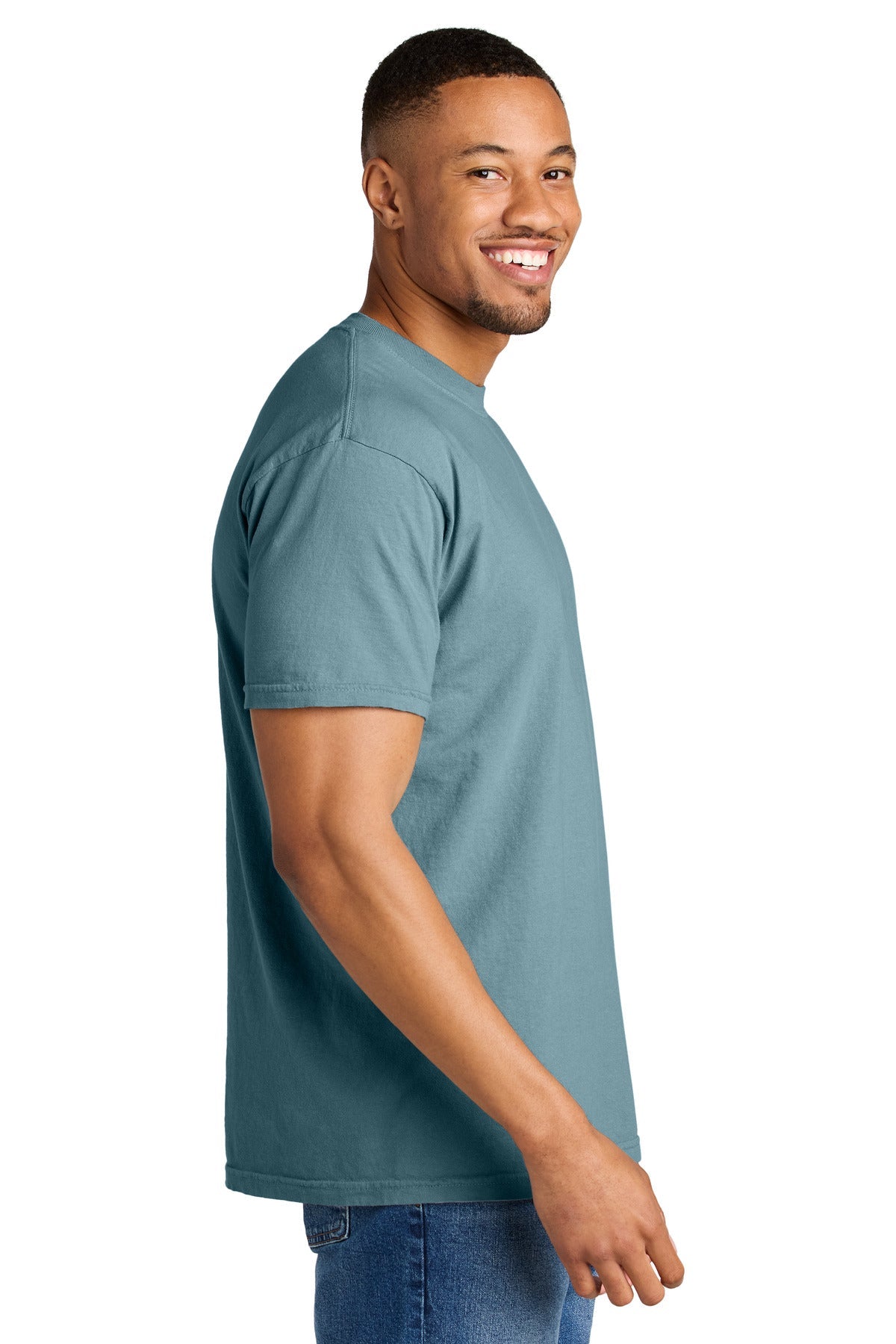 Ice Blue COMFORT COLORS Heavyweight Ring Spun Tee. 1717