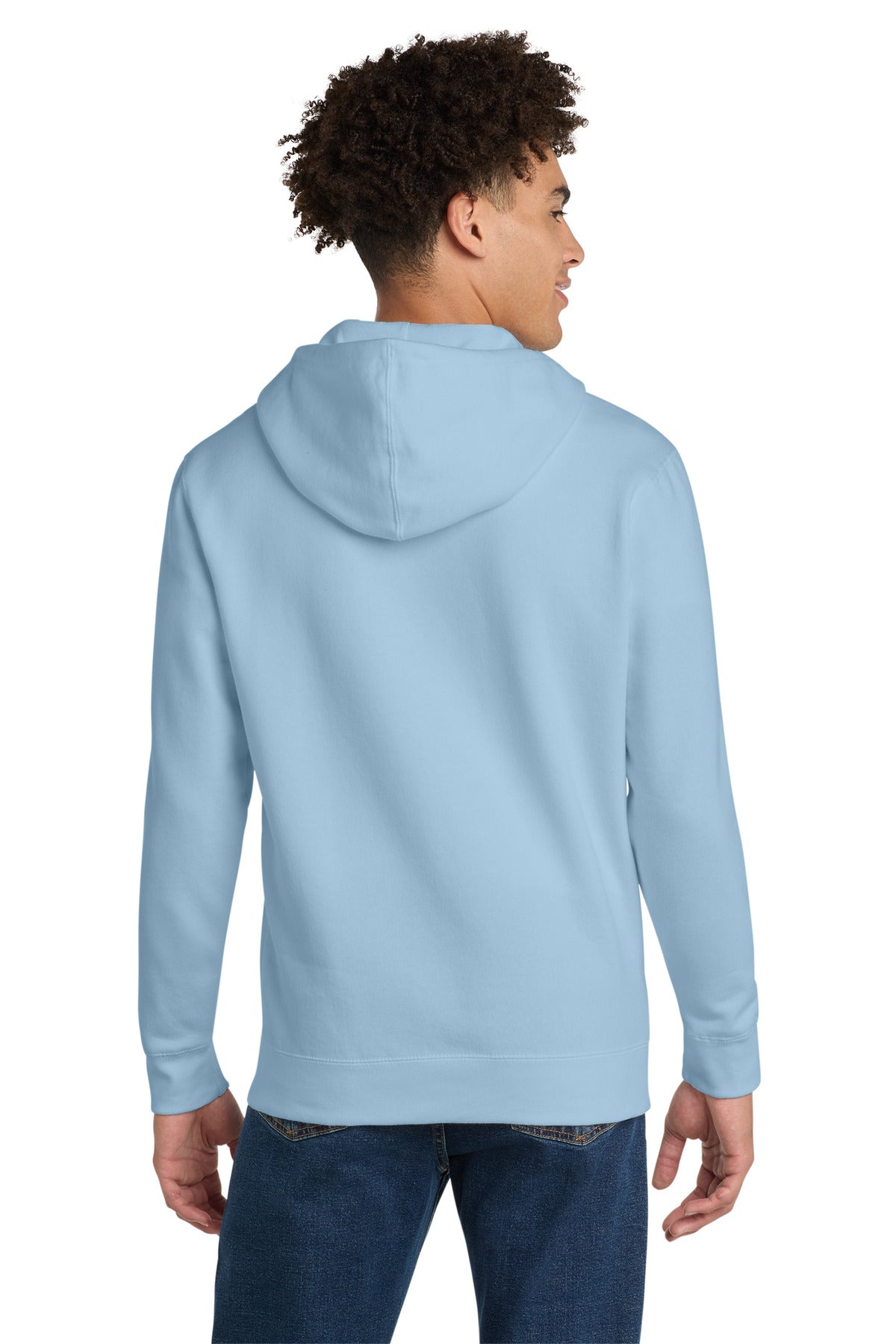 Ice Blue District V.I.T. Fleece Full-Zip Hoodie DT6102