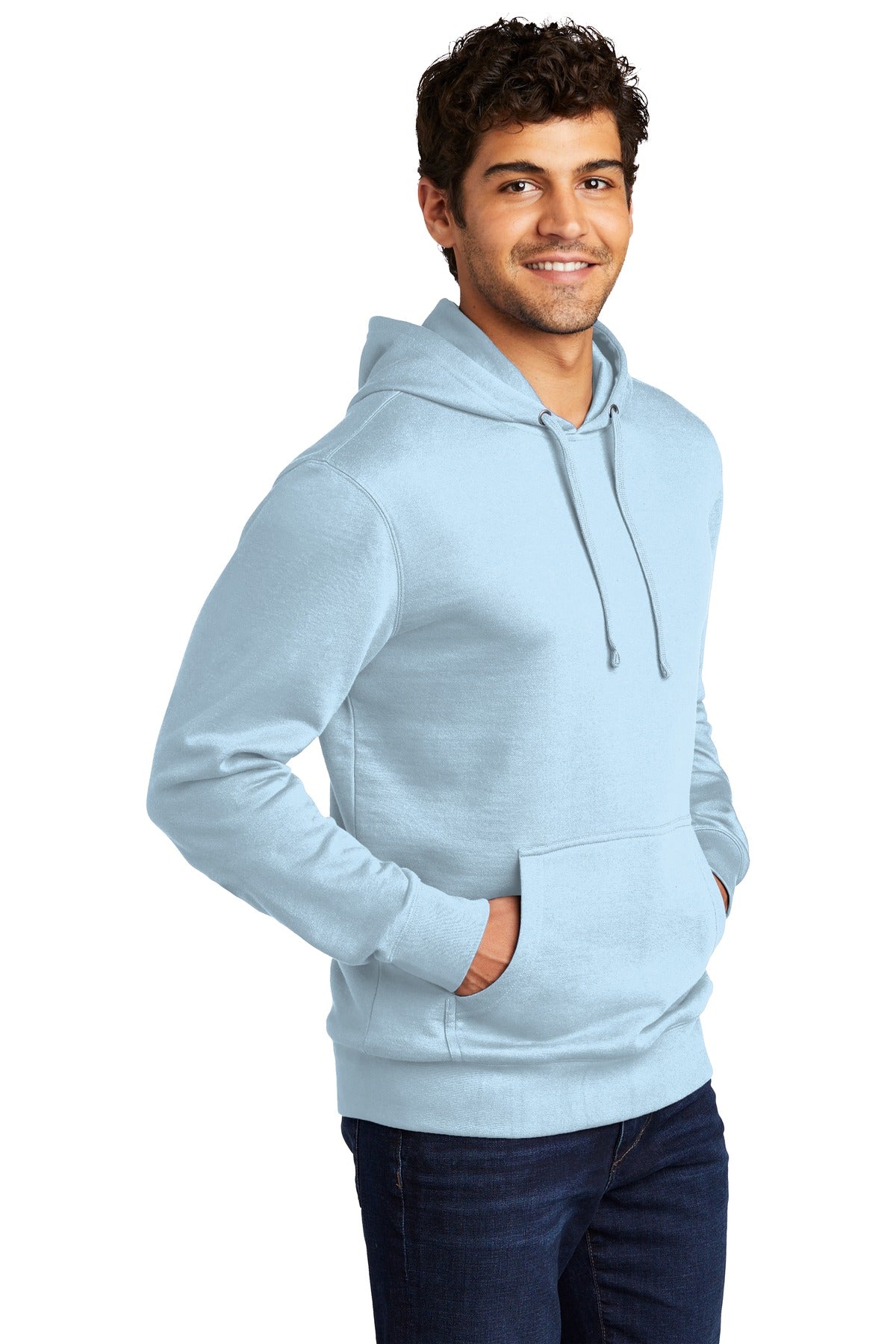 Ice Blue District V.I.T. Fleece Hoodie DT6100