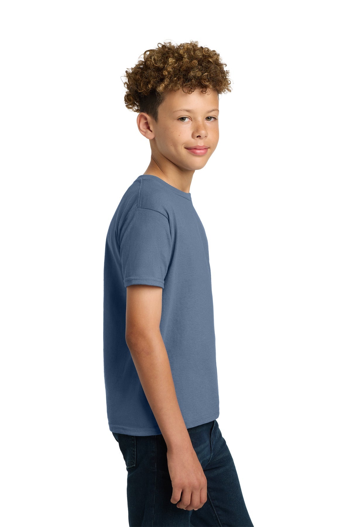 Indigo Blue Gildan - Youth Ultra Cotton 100% US Cotton T-Shirt. 2000B