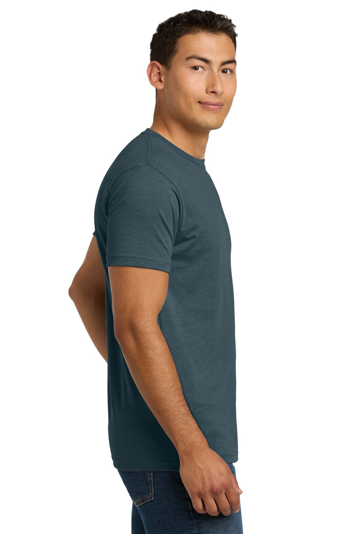 Indigo Next Level Apparel Adult CVC Tee. NL6210