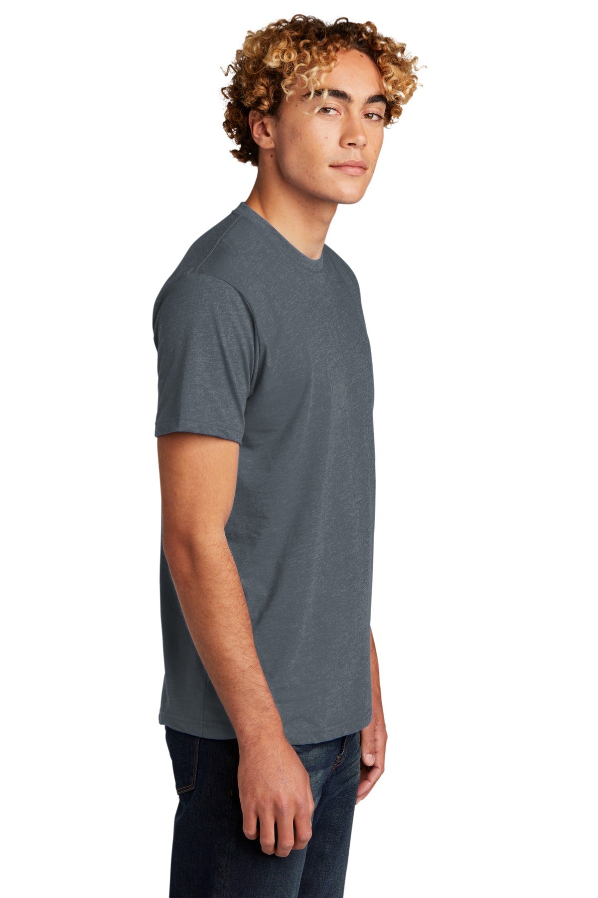 Indigo Next Level Apparel Adult CVC Tee. NL6210
