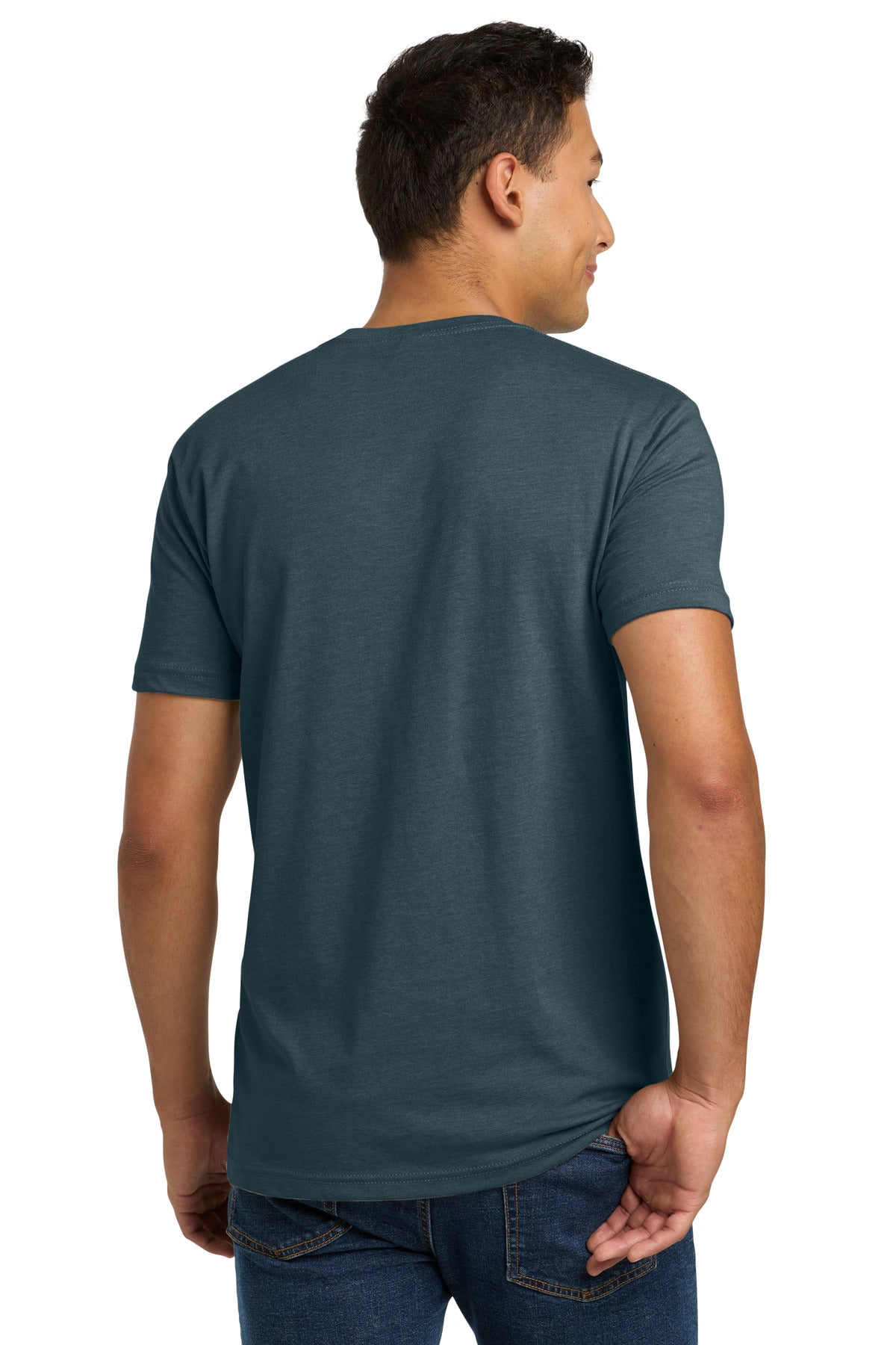 Indigo Next Level Apparel Adult CVC Tee. NL6210