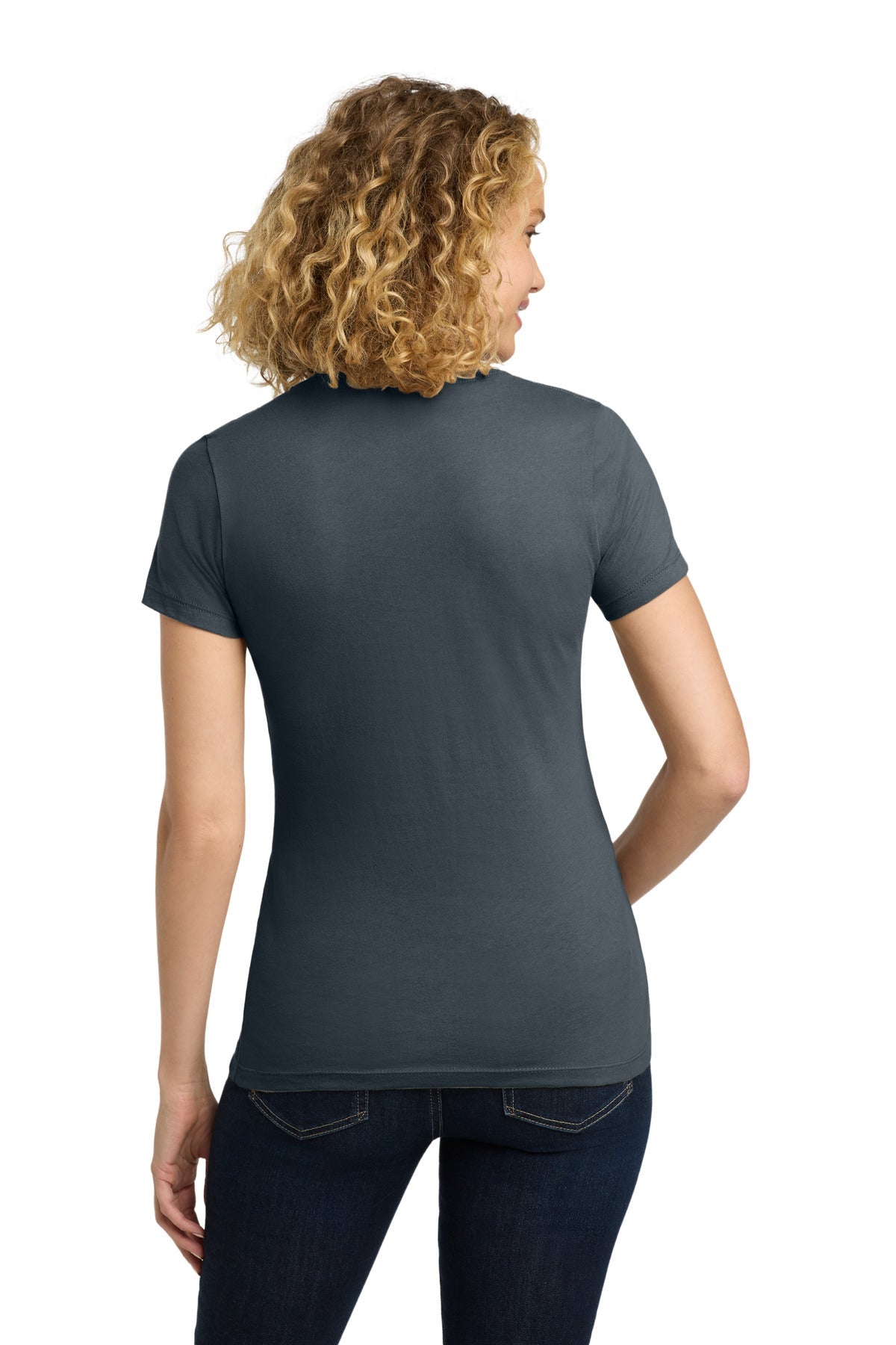 Indigo Next Level Apparel Women's Cotton Tee. NL3900