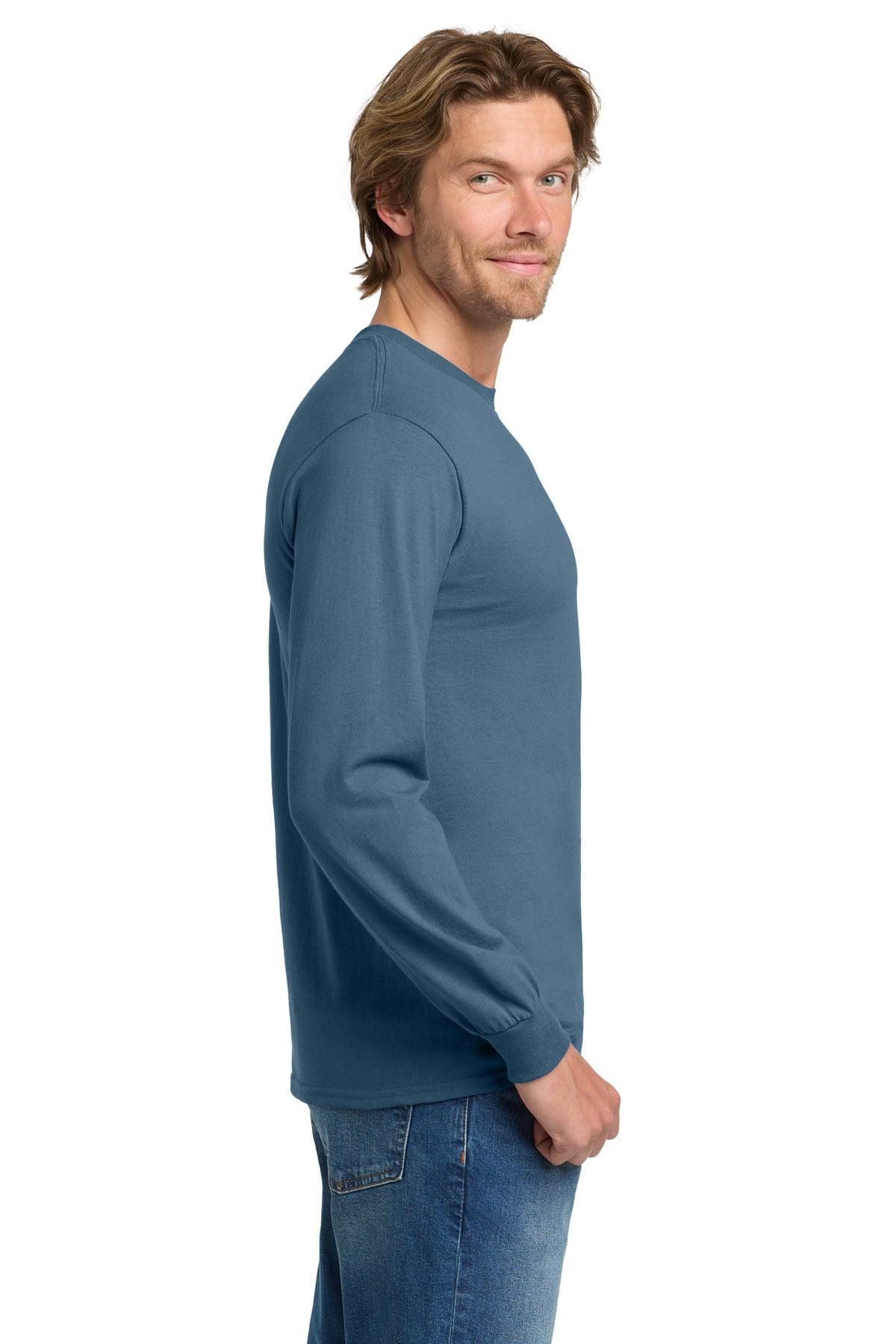 IndigoBlue Gildan - Heavy Cotton 100% Cotton Long Sleeve T-Shirt. 5400