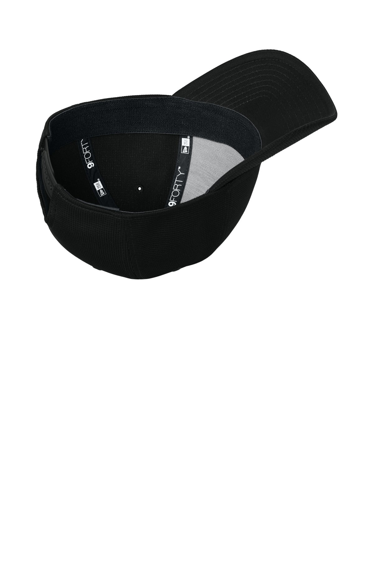 Inside View of Black New Era Pivot Stretch Band Snapback Cap NE214