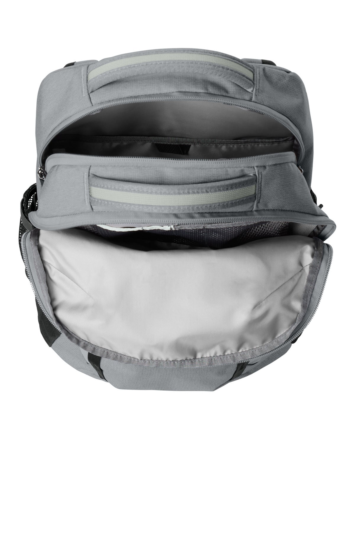 Inside View of Mid Gy DH/TNFB The North Face Dyno Backpack. NF0A52S7