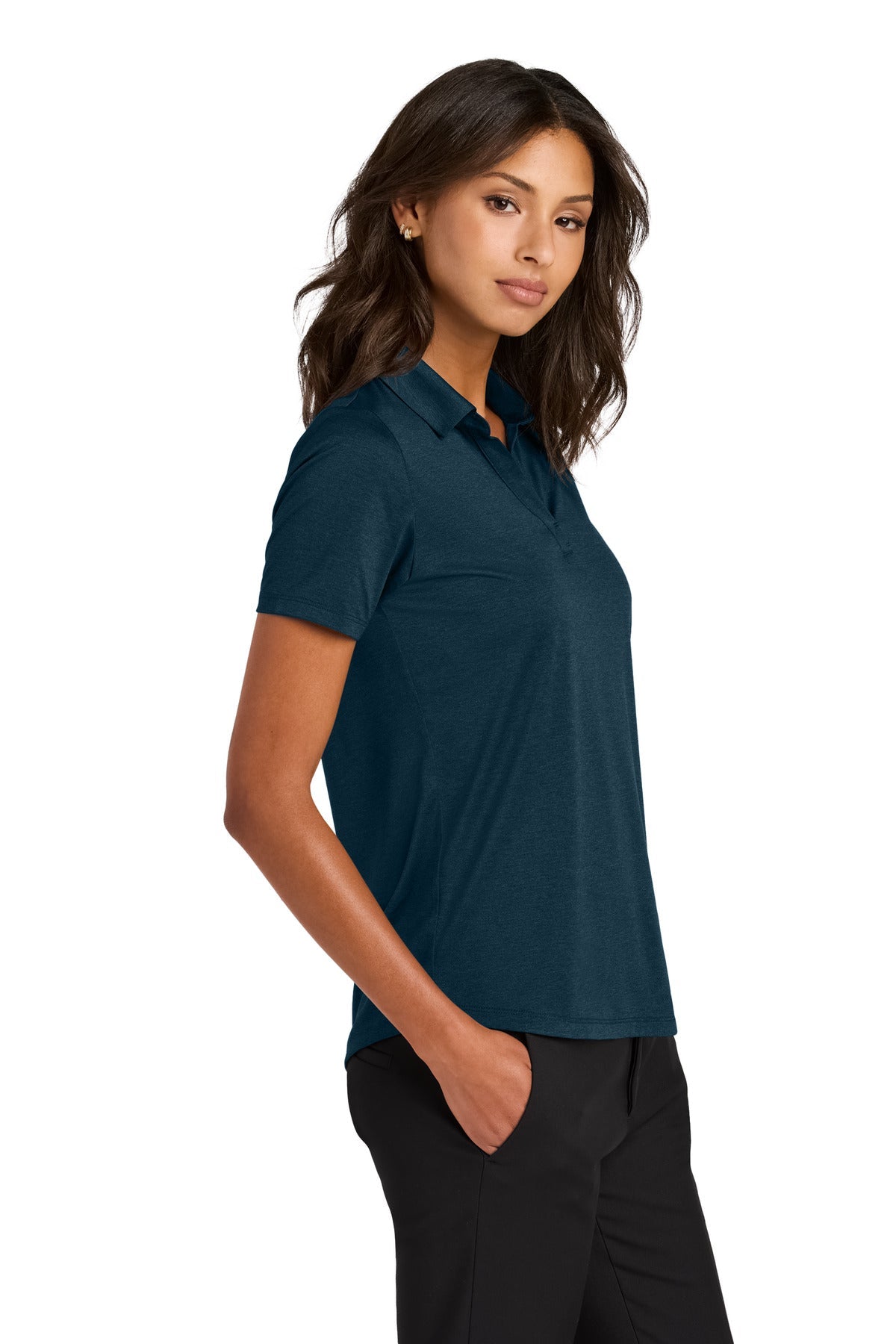 InsigBlHtr Mercer+Mettle Women's Recharge Jersey Polo MM1021
