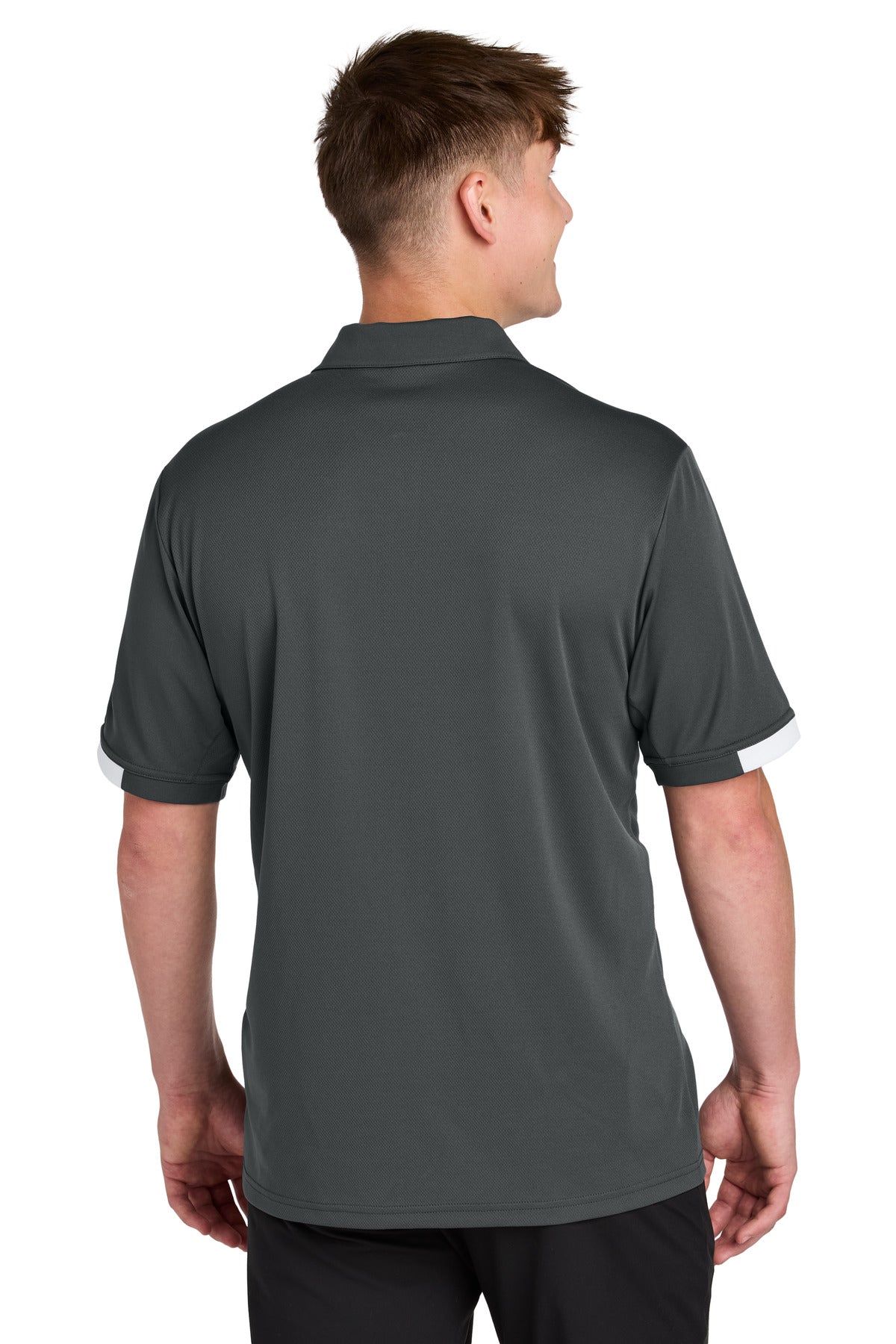 IrGy/White Sport-Tek Club Colorblock Polo ST444