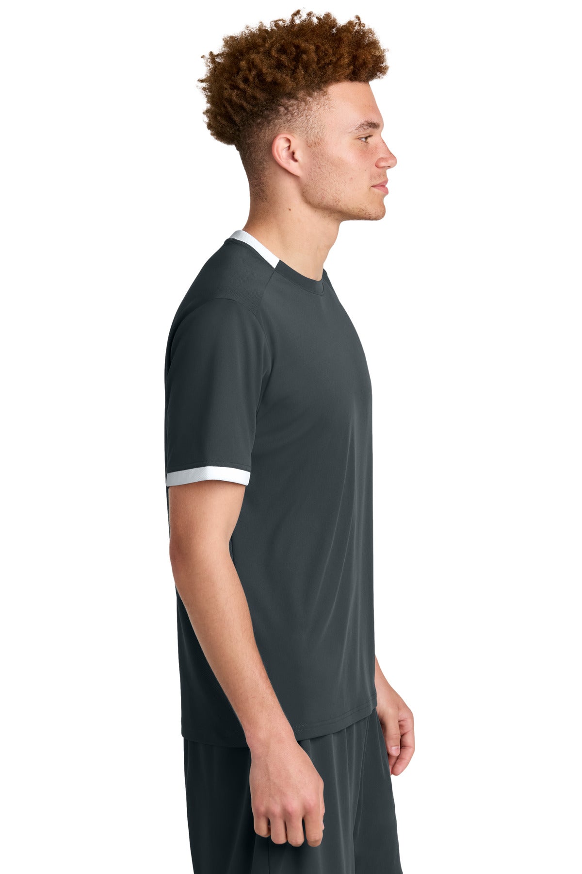 IrGy/White Sport-Tek Club Short Sleeve Crew ST440