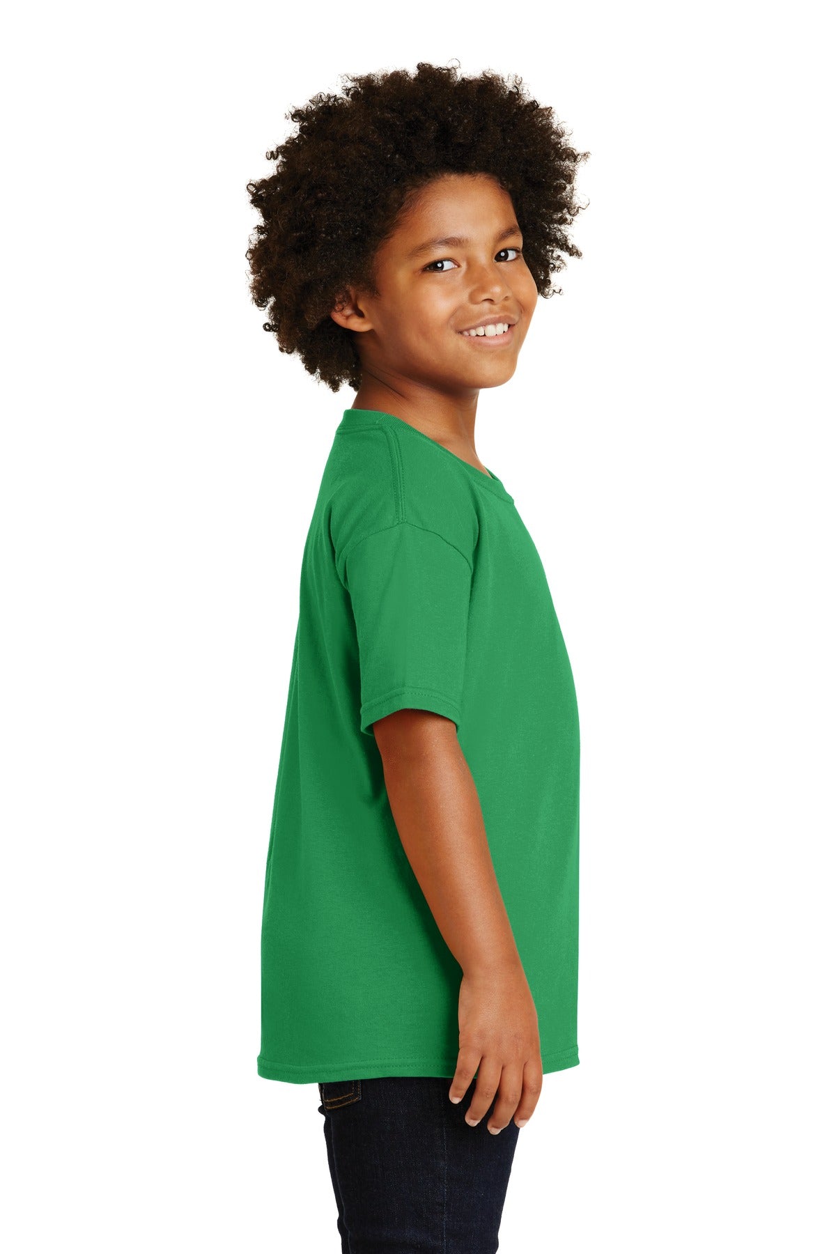 Irish Green Gildan - Youth Heavy Cotton 100% Cotton T-Shirt. 5000B