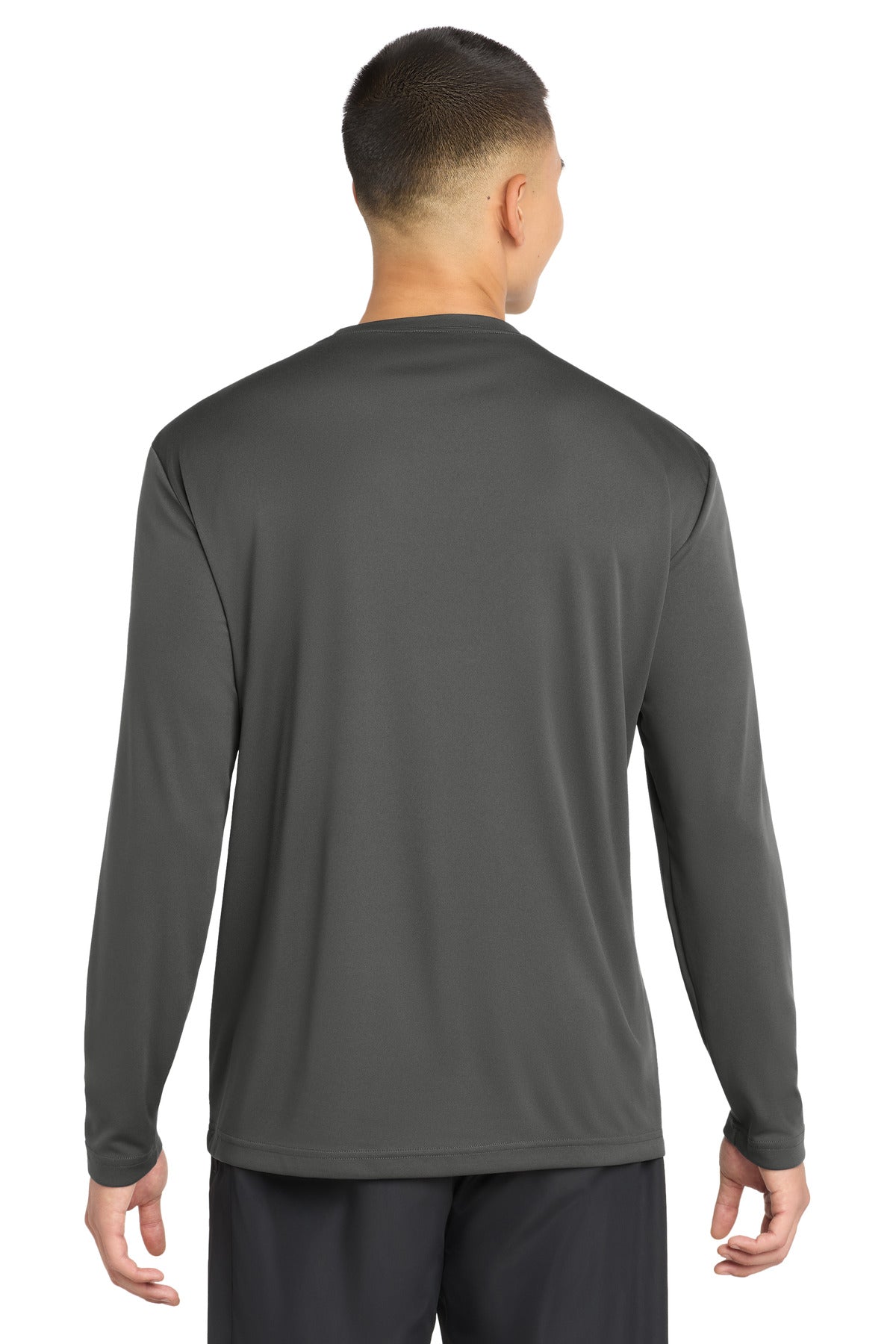 Iron Grey Sport-Tek Long Sleeve PosiCharge Competitor Tee. ST350LS