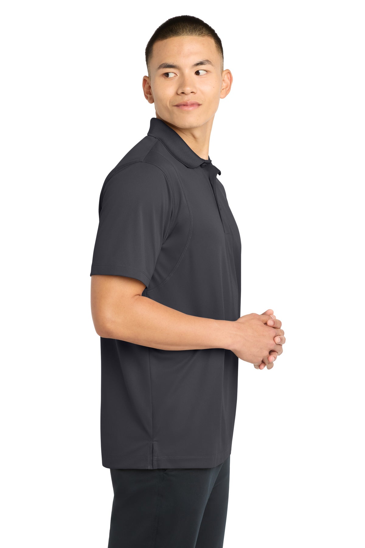 Iron Grey Sport-Tek Micropique Sport-Wick Polo. ST650