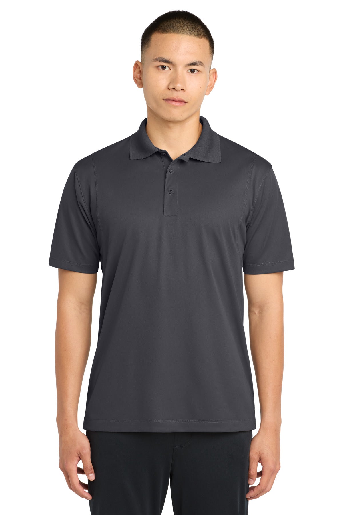 Iron Grey Sport-Tek Micropique Sport-Wick Polo. ST650