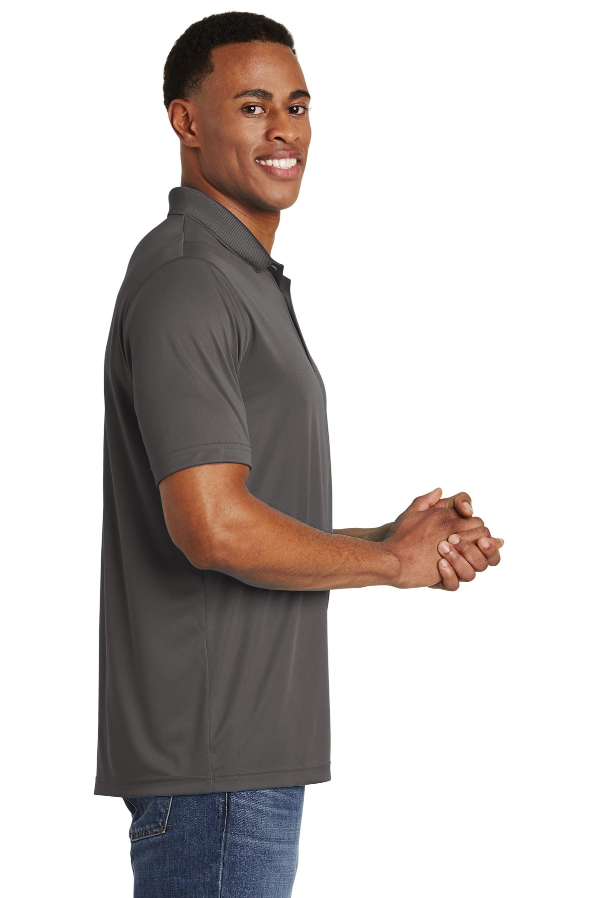 Iron Grey Sport-Tek PosiCharge Competitor Polo. ST550