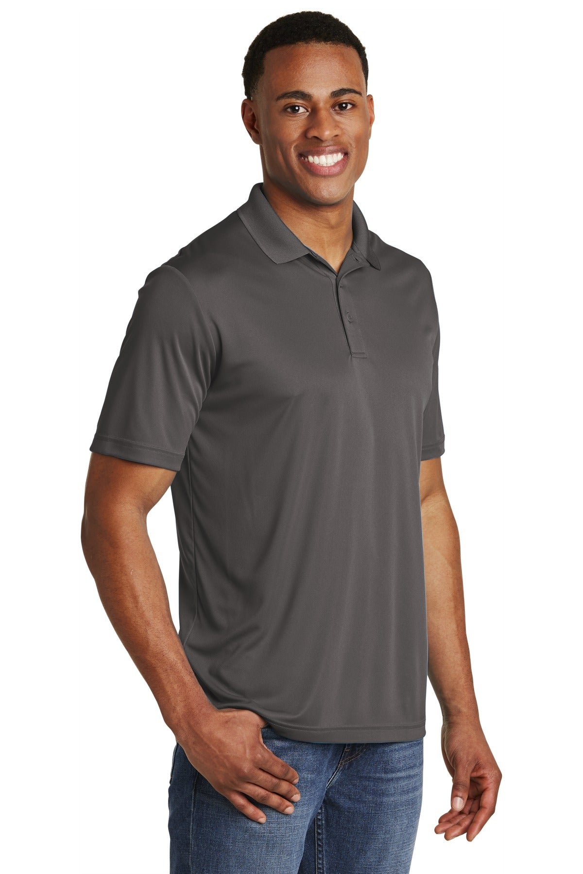 Iron Grey Sport-Tek PosiCharge Competitor Polo. ST550