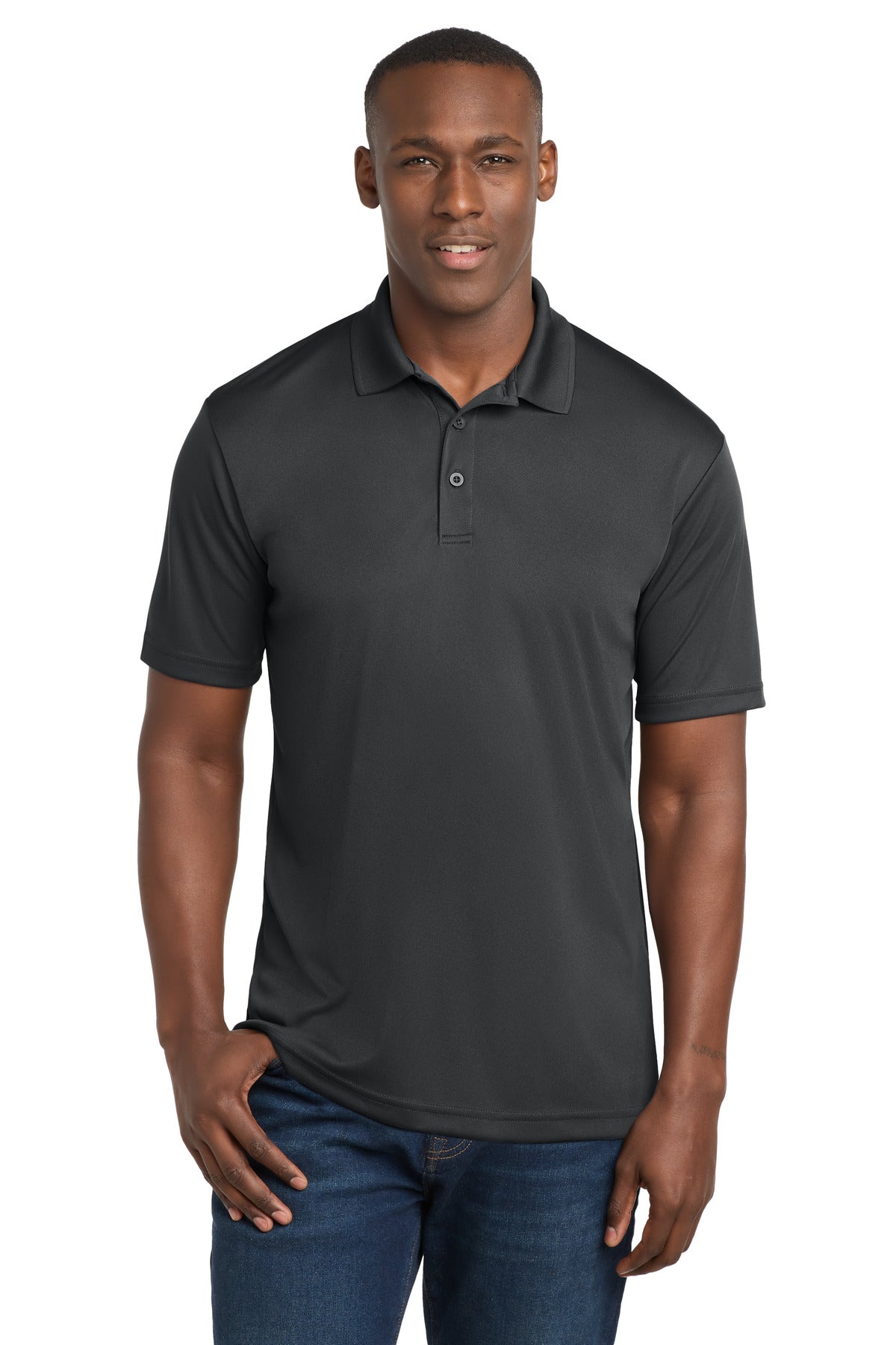 Iron Grey Sport-Tek PosiCharge Competitor Polo. ST550