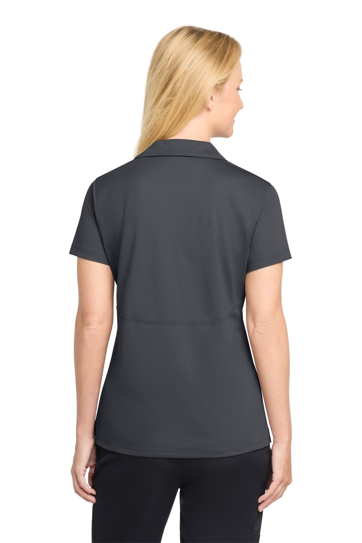 Iron Grey Sport-Tek Women's Micropique Sport-Wick Polo. LST650