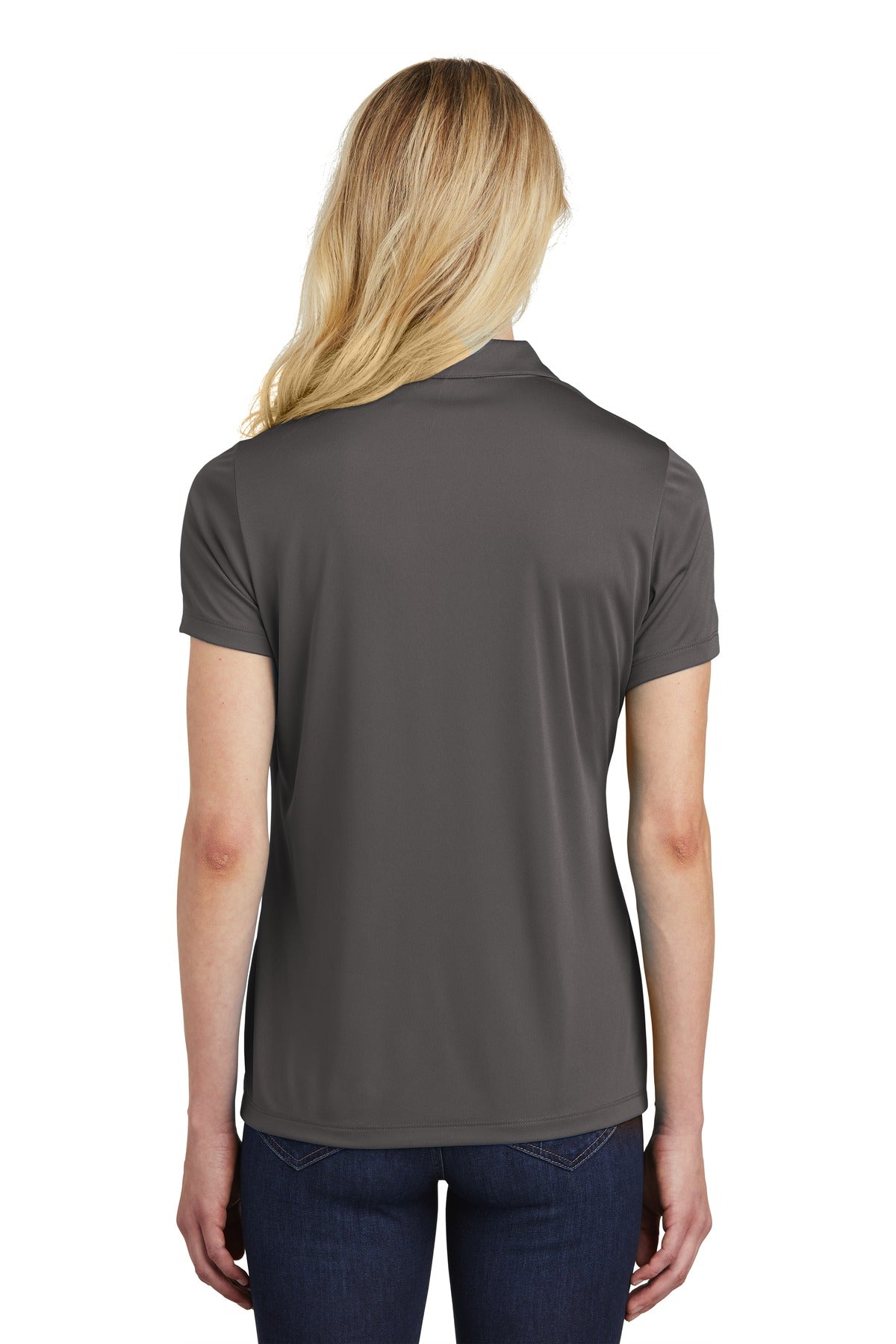 Iron Grey Sport-Tek Women's PosiCharge Competitor Polo. LST550