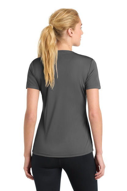Iron Grey Sport-Tek Women's PosiCharge Competitor Tee. LST350
