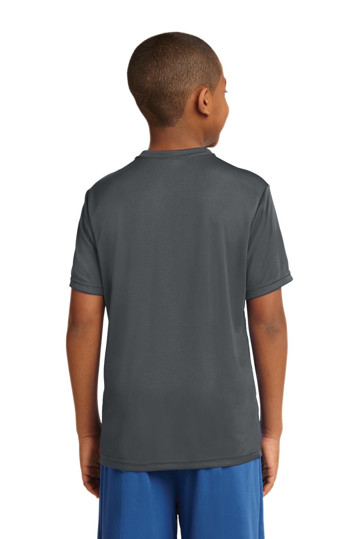 Iron Grey Sport-Tek Youth PosiCharge Competitor Tee. YST350
