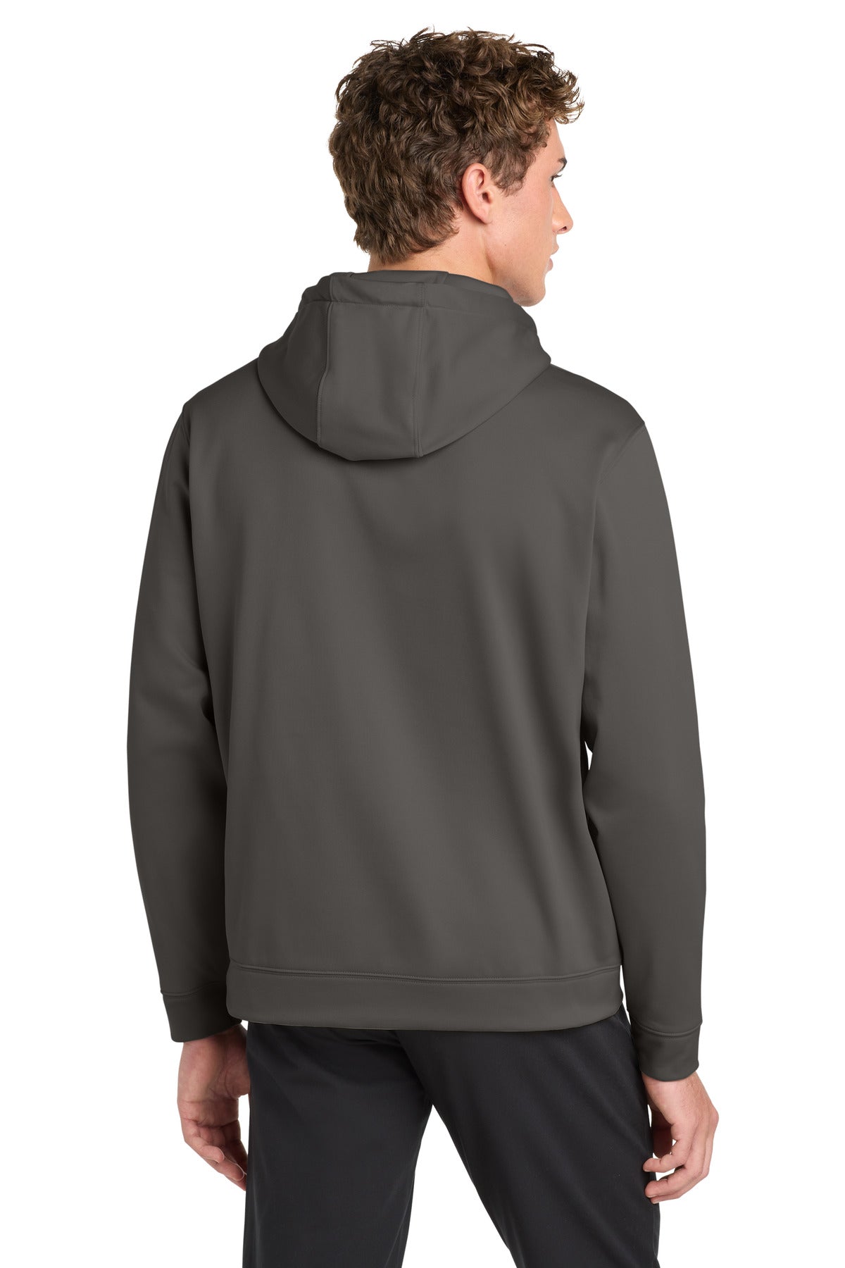 IronGrey Sport-Tek Sport-Wick Fleece Hooded Pullover. F244