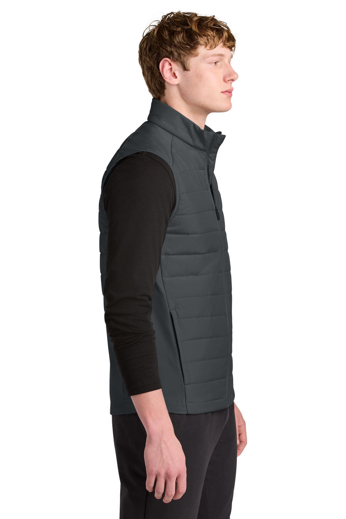 IronGrey Sport-Tek Teknical Hybrid Vest ST941
