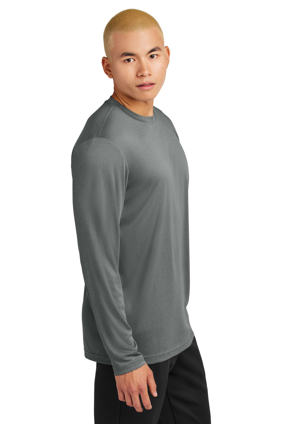 IronGreyHt Sport-Tek Long Sleeve PosiCharge Competitor Tee. ST350LS